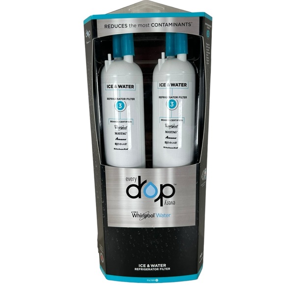 EveryDrop by Whirlpool Ice and Refrigerator Water Filter 3 EDR3RXD1 NEW 2 pack